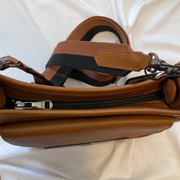 Botkier Coffee and Gunmetal Valentina Leather Crossbody Bag - Picture 10 of 17